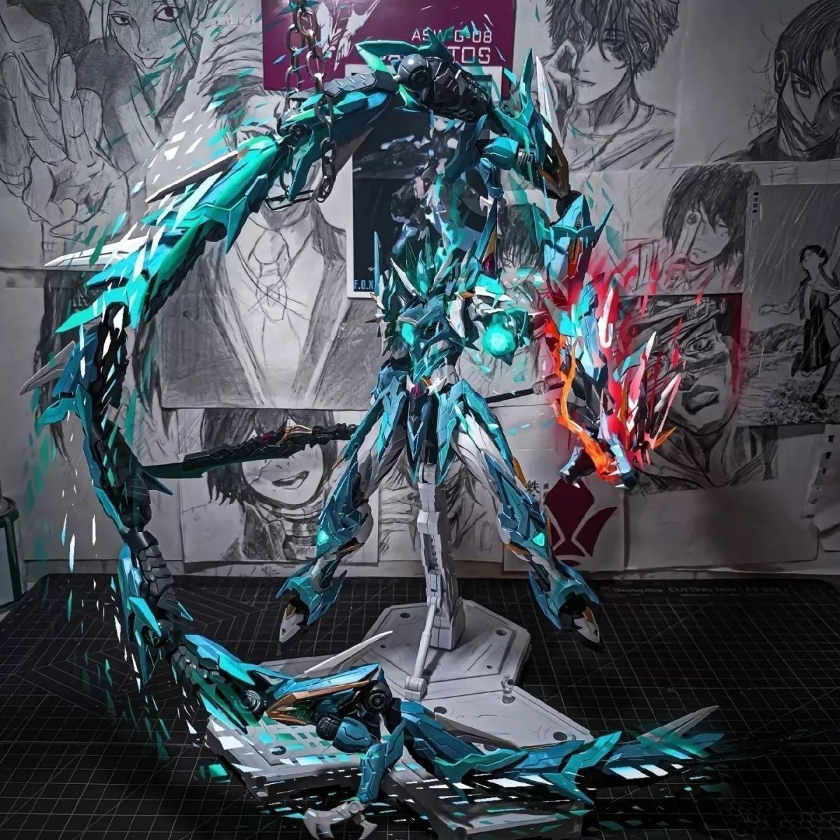 lunaverovip© Summer Must Grab Assembly Model | Zhao Yun, Lü Bu, Ao Bing, Nezha, Cao Ren, Snow White Princess & Red Frame Gundam