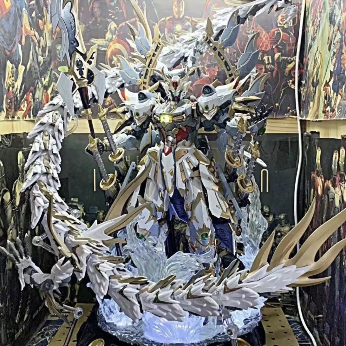 lunaverovip© Summer Must Grab Assembly Model | Zhao Yun, Lü Bu, Ao Bing, Nezha, Cao Ren, Snow White Princess & Red Frame Gundam